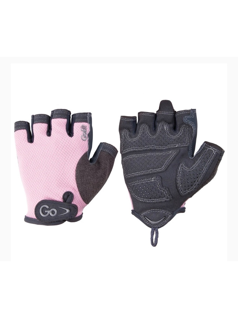 GoFit Women's Pearl-Tac Pro Trainer Glove Like New Pink Grey Size M Weight train
